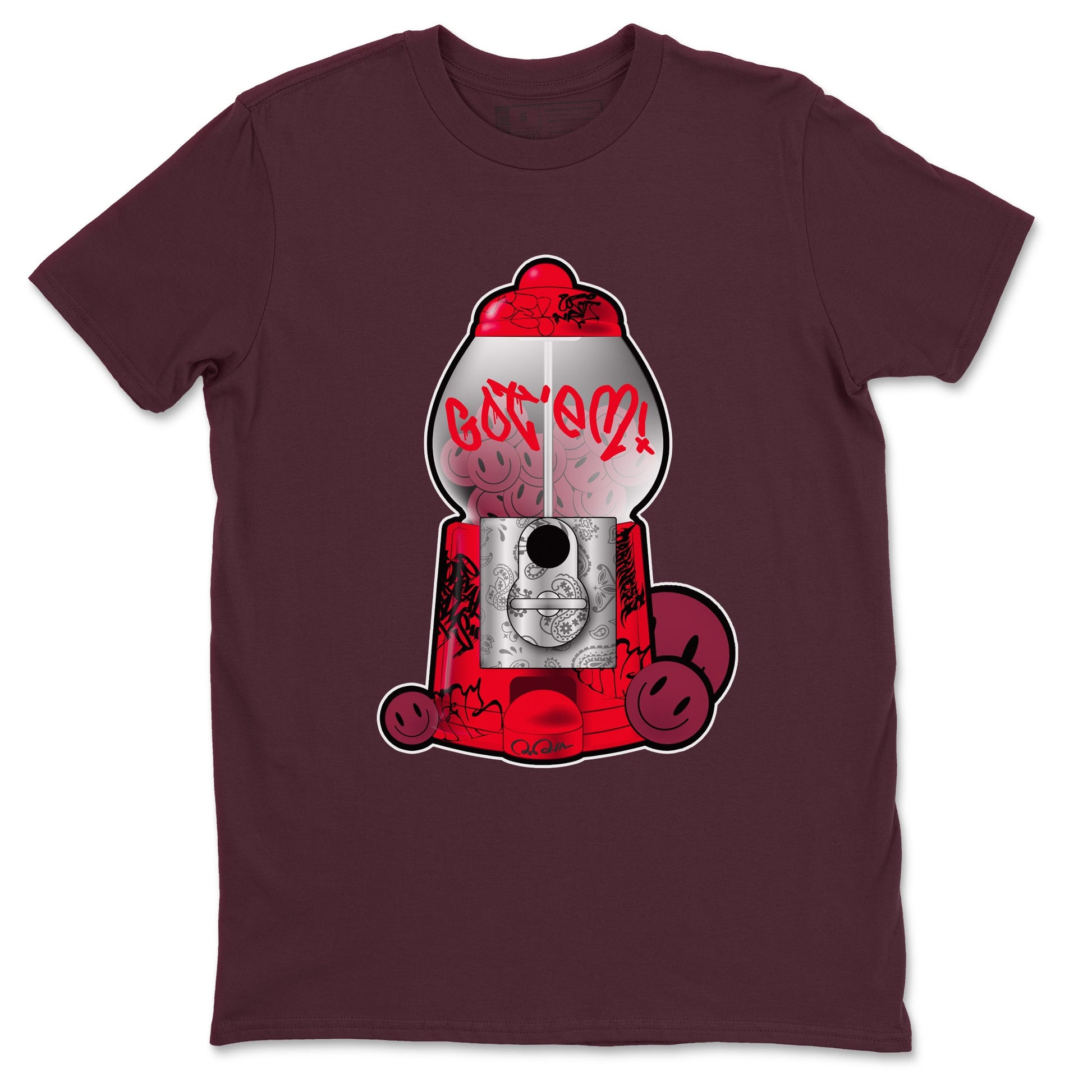 Air Force 1 Layers of Love shirt to match jordans Gumball Machine sneaker tees af1 Layers of Love SNRT Sneaker Release Tees unisex cotton Maroon 2 crew neck shirt