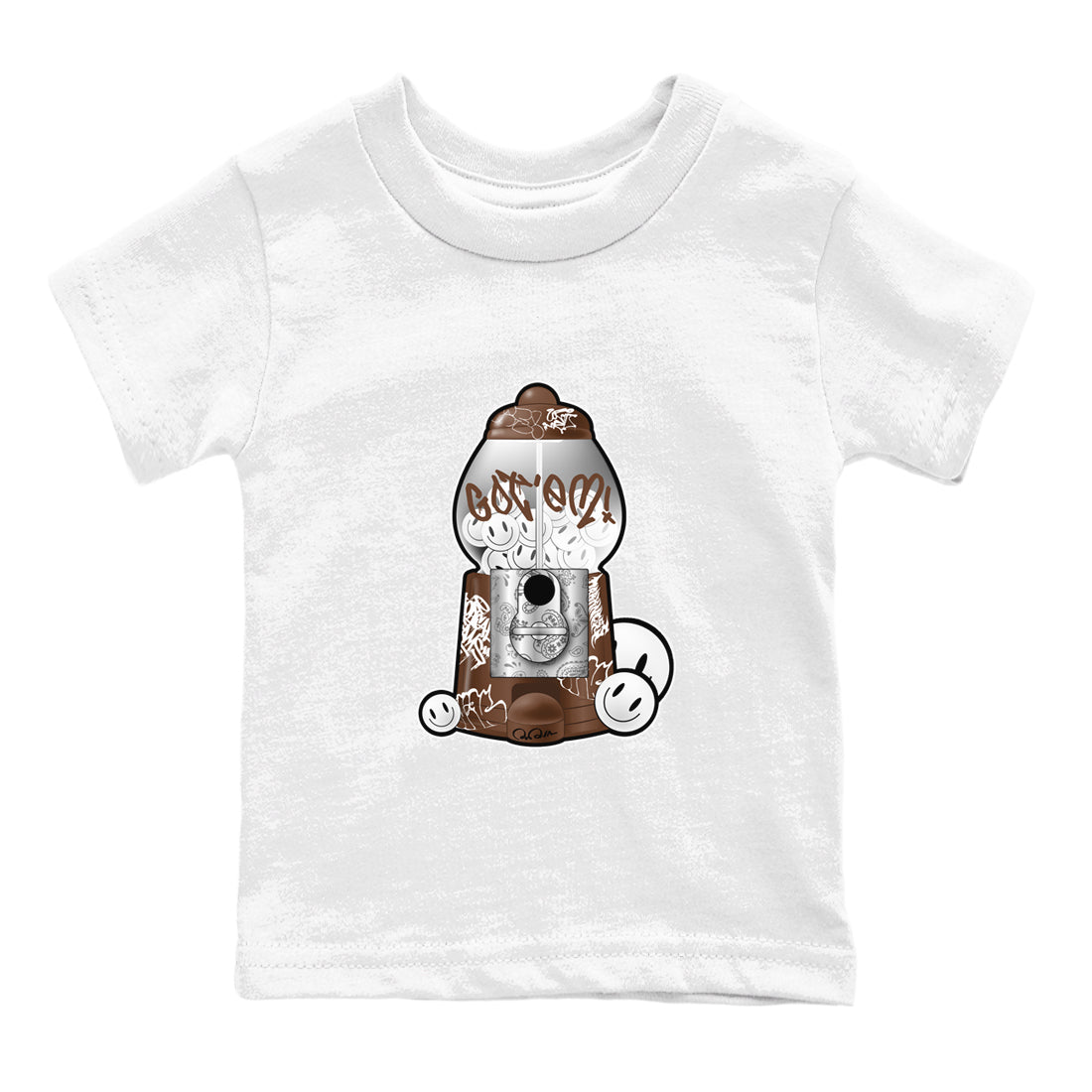 Air Force Low Chocolate shirt to match jordans Gumball Machine sneaker tees chocolate Nike Air Force Low Chocolate SNRT Sneaker Release Tees Baby Toddler White 2 T-Shirt