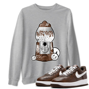 Air Force Low Chocolate shirt to match jordans Gumball Machine sneaker tees chocolate Nike Air Force Low Chocolate SNRT Sneaker Release Tees Unisex Heather Grey 1 T-Shirt