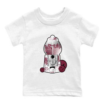 Air Jordan 1 Metallic Burgundy shirt to match jordans Gumball Machine sneaker tees AJ1 Metallic Burgundy SNRT Sneaker Release Tees Baby Toddler White 2 T-Shirt
