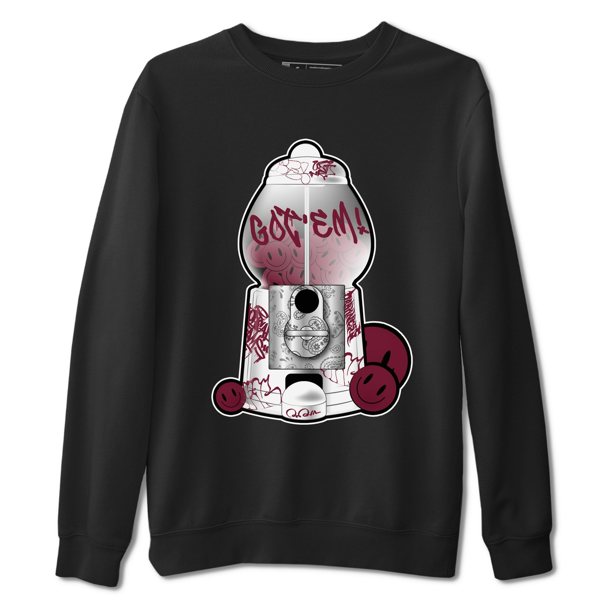 Air Jordan 1 Metallic Burgundy shirt to match jordans Gumball Machine sneaker tees AJ1 Metallic Burgundy SNRT Sneaker Release Tees Unisex Black 2 T-Shirt