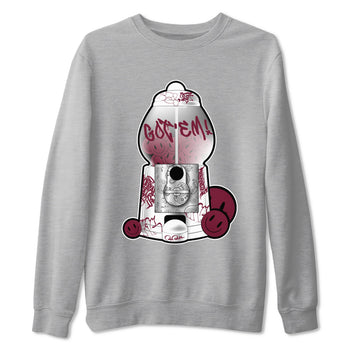 Air Jordan 1 Metallic Burgundy shirt to match jordans Gumball Machine sneaker tees AJ1 Metallic Burgundy SNRT Sneaker Release Tees Unisex Heather Grey 2 T-Shirt