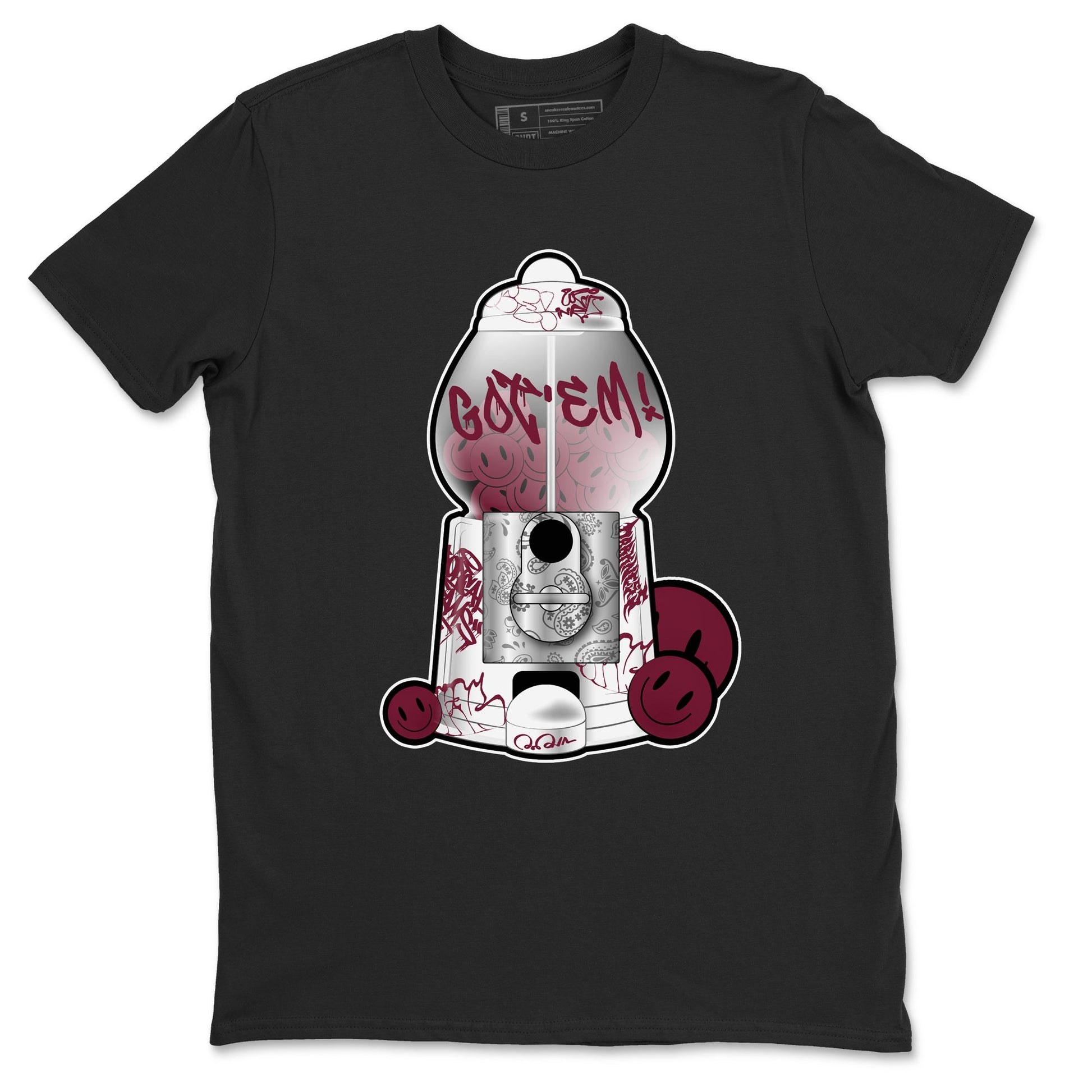 Air Jordan 1 Metallic Burgundy shirt to match jordans Gumball Machine sneaker tees AJ1 Metallic Burgundy SNRT Sneaker Release Tees Unisex Black 2 T-Shirt