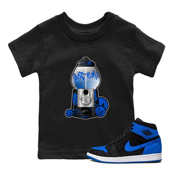 Air Jordan 1 Royal Reimagined shirt to match jordans Gumball Machine sneaker tees Graffiti AJ1 Royal Reimagined SNRT Sneaker Release Tees Baby Toddler Black 1 T-Shirt