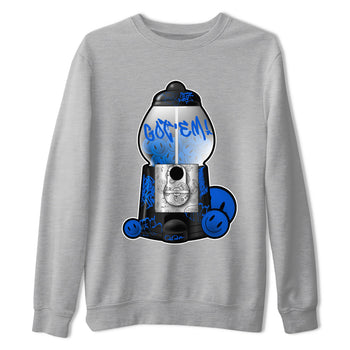 Air Jordan 1 Royal Reimagined shirt to match jordans Gumball Machine sneaker tees Graffiti AJ1 Royal Reimagined SNRT Sneaker Release Tees Unisex Heather Grey 2 T-Shirt