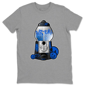 Air Jordan 1 Royal Reimagined shirt to match jordans Gumball Machine sneaker tees Graffiti AJ1 Royal Reimagined SNRT Sneaker Release Tees Unisex Heather Grey 2 T-Shirt