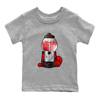Air Jordan 1 Satin Bred shirt to match jordans Gumball Machine sneaker tees Graffiti AJ1 Satin Bred SNRT Sneaker Release Tees Baby Toddler Heather Grey 2 T-Shirt