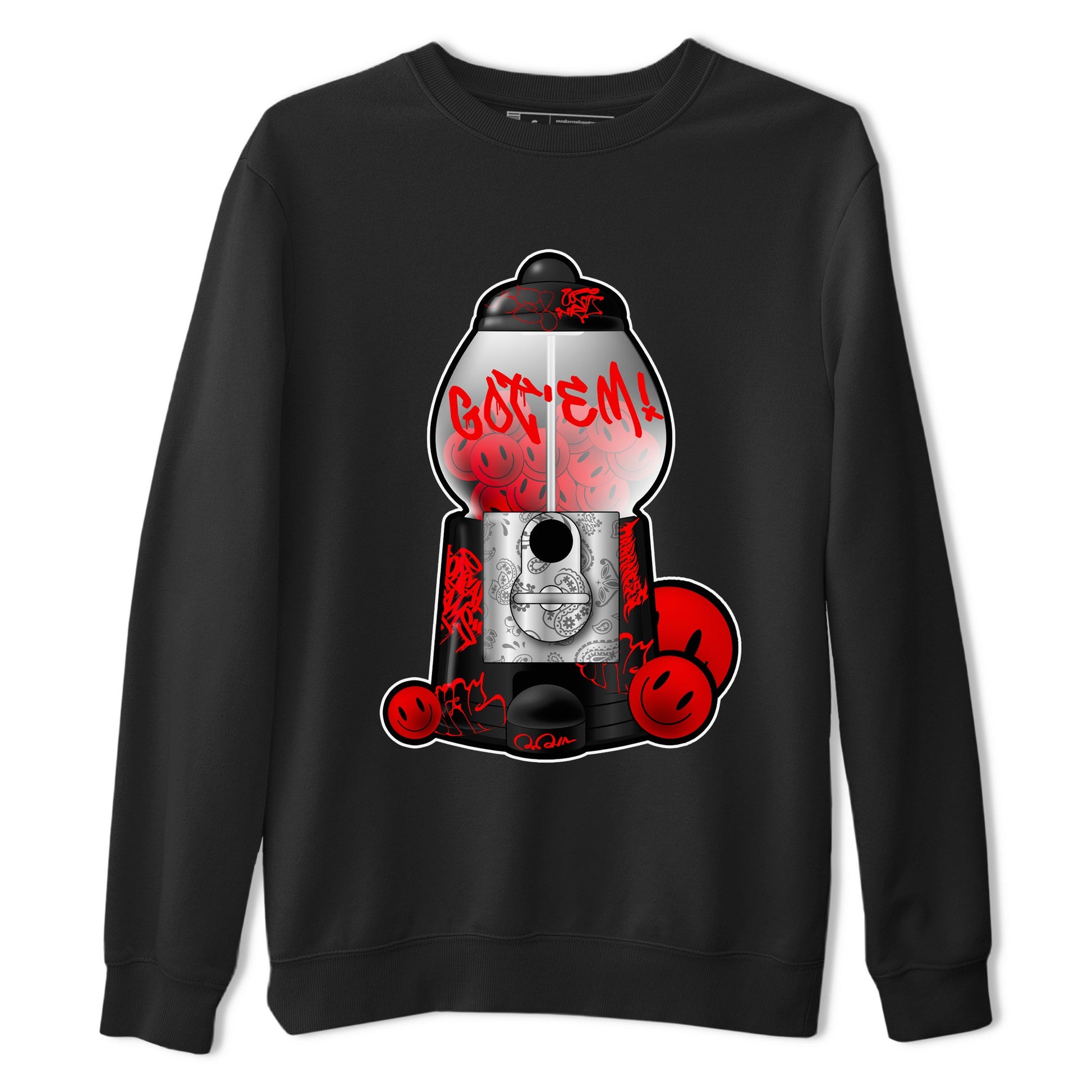 Air Jordan 1 Satin Bred shirt to match jordans Gumball Machine sneaker tees Graffiti AJ1 Satin Bred SNRT Sneaker Release Tees Unisex Black 2 T-Shirt