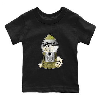 Air Jordan 1 Travis Scott Golf Olive shirt to match jordans Gumball Machine sneaker tees Graffiti AJ1 Travis Scott Golf Olive SNRT Sneaker Release Tees Baby Toddler Black 2 T-Shirt