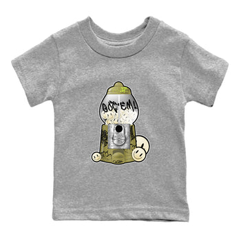 Air Jordan 1 Travis Scott Golf Olive shirt to match jordans Gumball Machine sneaker tees Graffiti AJ1 Travis Scott Golf Olive SNRT Sneaker Release Tees Baby Toddler Heather Grey 2 T-Shirt