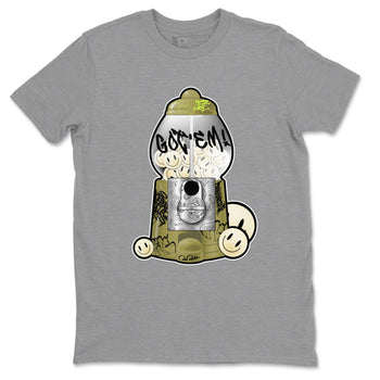 Air Jordan 1 Travis Scott Golf Olive shirt to match jordans Gumball Machine sneaker tees Graffiti AJ1 Travis Scott Golf Olive SNRT Sneaker Release Tees Unisex Heather Grey 2 T-Shirt