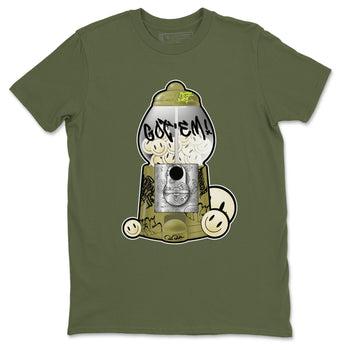 Air Jordan 1 Travis Scott Golf Olive shirt to match jordans Gumball Machine sneaker tees Graffiti AJ1 Travis Scott Golf Olive SNRT Sneaker Release Tees Unisex Military Green 2 T-Shirt
