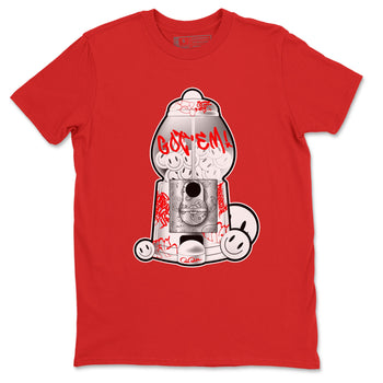 Air Jordan 1 University Red shirt to match jordans Gumball Machine sneaker tees Graffiti AJ1 University Red SNRT Sneaker Release Tees Unisex Red 2 T-Shirt