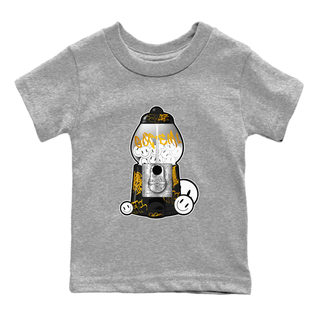 11s Gratitude shirt to match jordans Gumball Machine sneaker tees Air Jordan 11 Gratitude SNRT Sneaker Release Tees Baby Toddler Heather Grey 2 T-Shirt