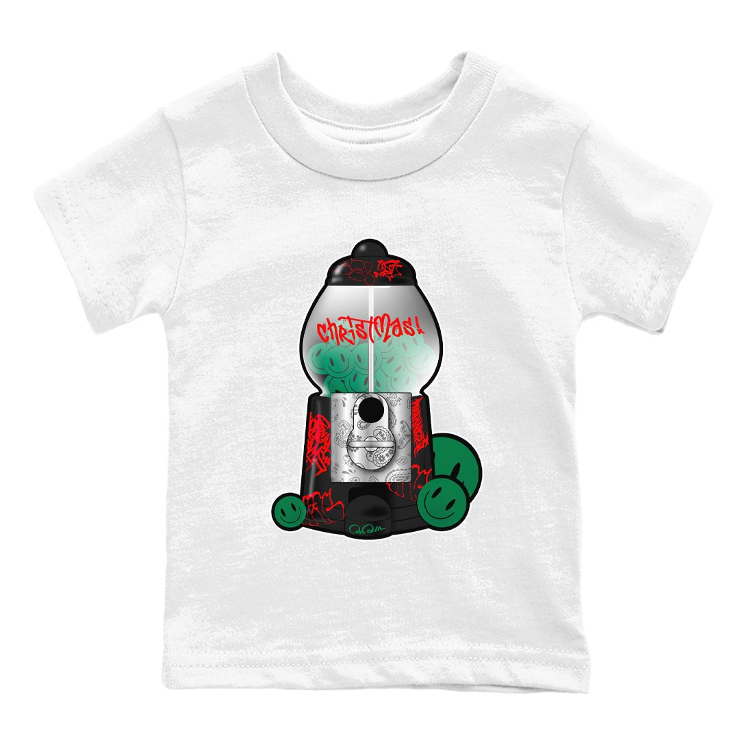 2s Christmas X-mas gift shirt to match jordans Gumball Machine sneaker tees Air Jordan 2 Christmas SNRT Sneaker Release Tees Baby Toddler White 2 T-Shirt