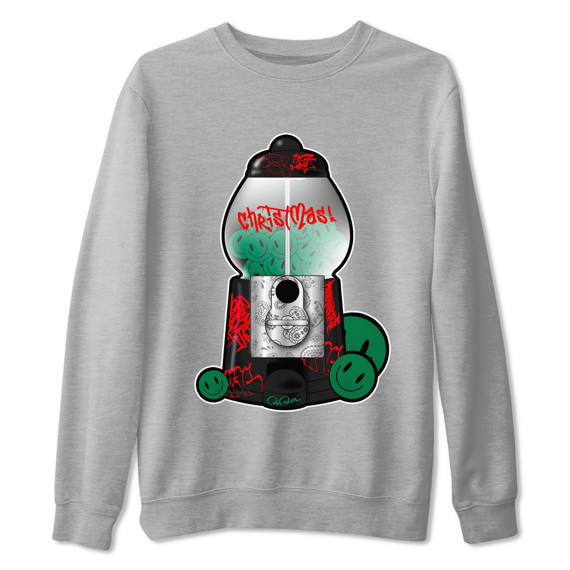 2s Christmas X-mas gift shirt to match jordans Gumball Machine sneaker tees Air Jordan 2 Christmas SNRT Sneaker Release Tees Unisex Heather Grey 2 T-Shirt