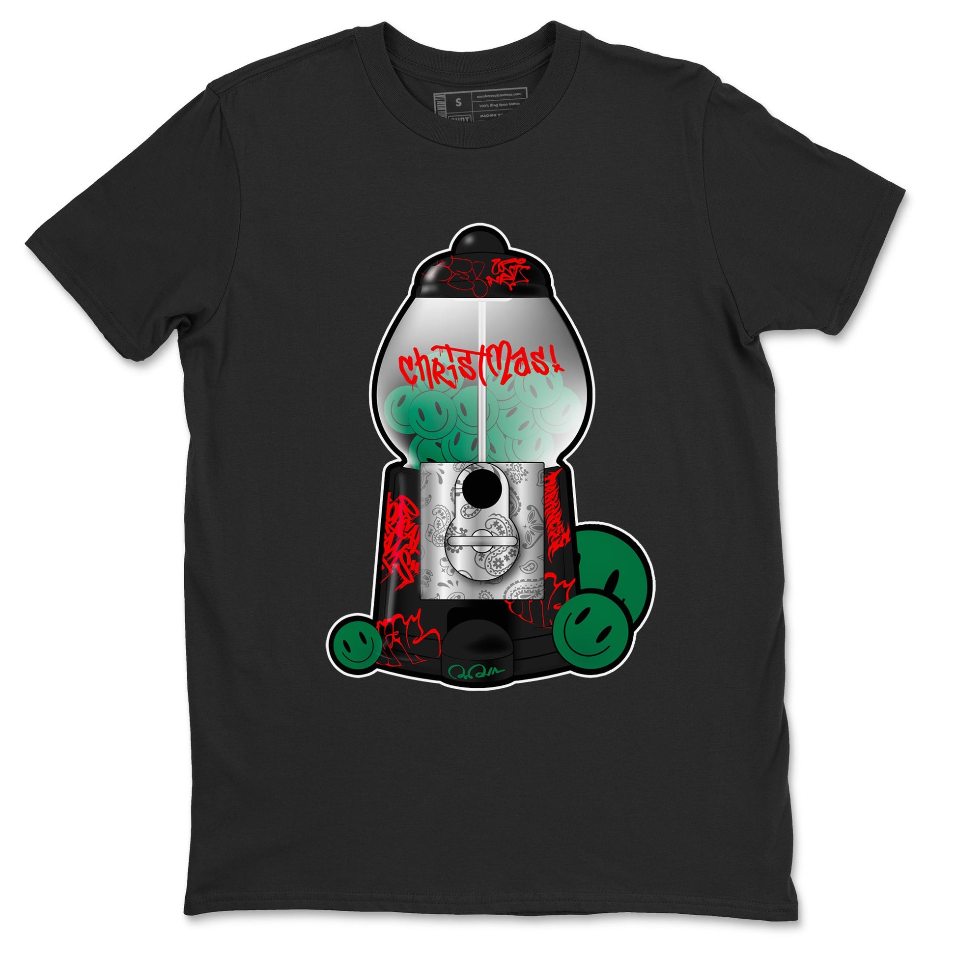 2s Christmas X-mas gift shirt to match jordans Gumball Machine sneaker tees Air Jordan 2 Christmas SNRT Sneaker Release Tees Unisex Black 2 T-Shirt
