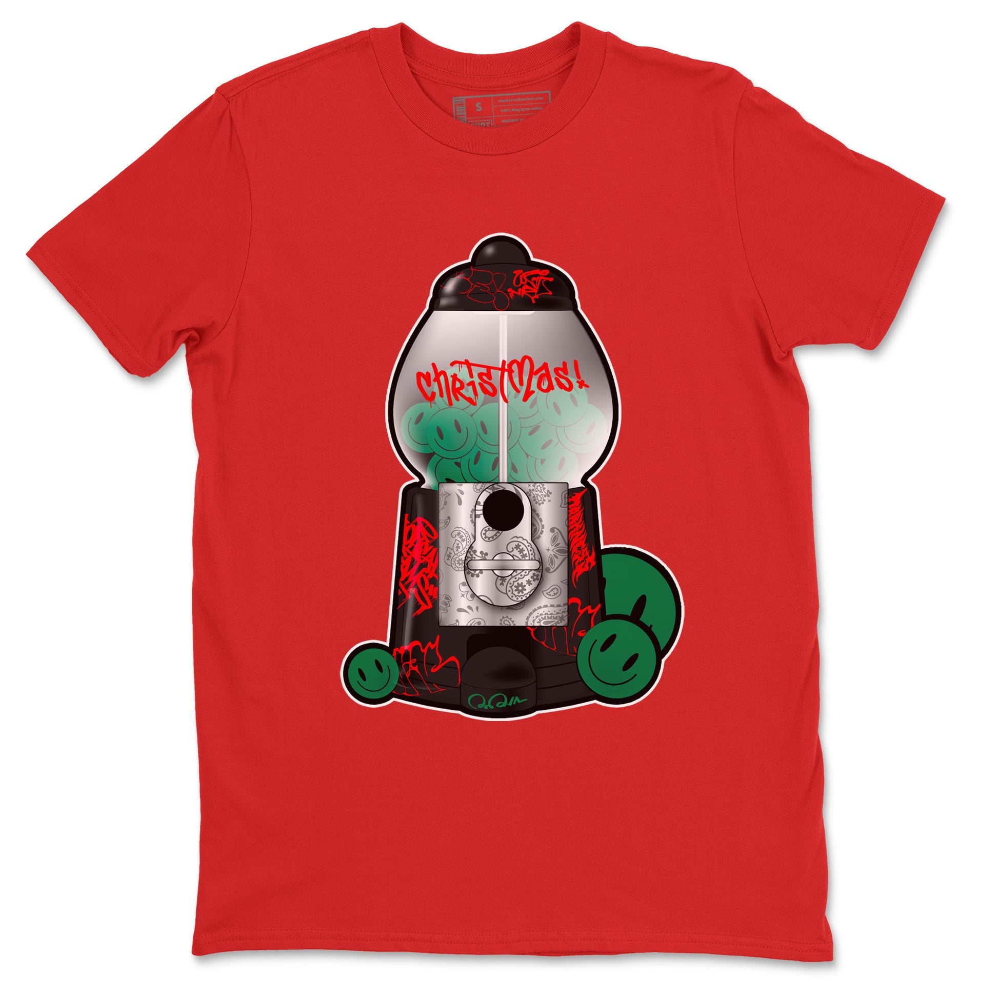 2s Christmas X-mas gift shirt to match jordans Gumball Machine sneaker tees Air Jordan 2 Christmas SNRT Sneaker Release Tees Unisex Red 2 T-Shirt