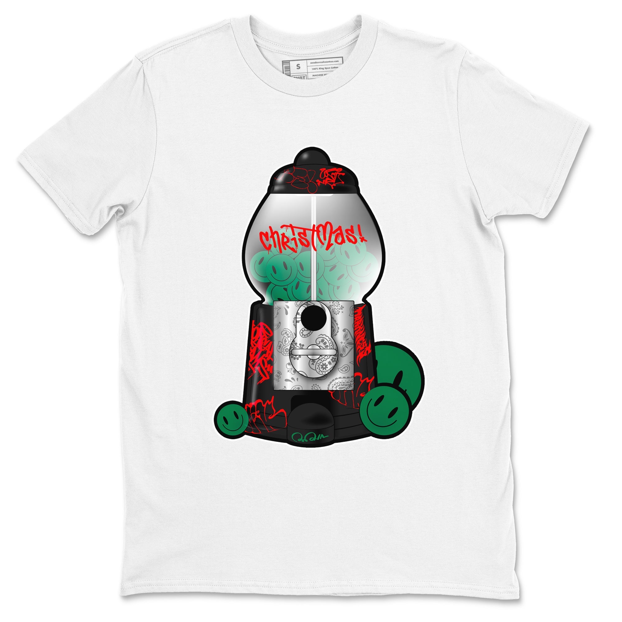 2s Christmas X-mas gift shirt to match jordans Gumball Machine sneaker tees Air Jordan 2 Christmas SNRT Sneaker Release Tees Unisex White 2 T-Shirt