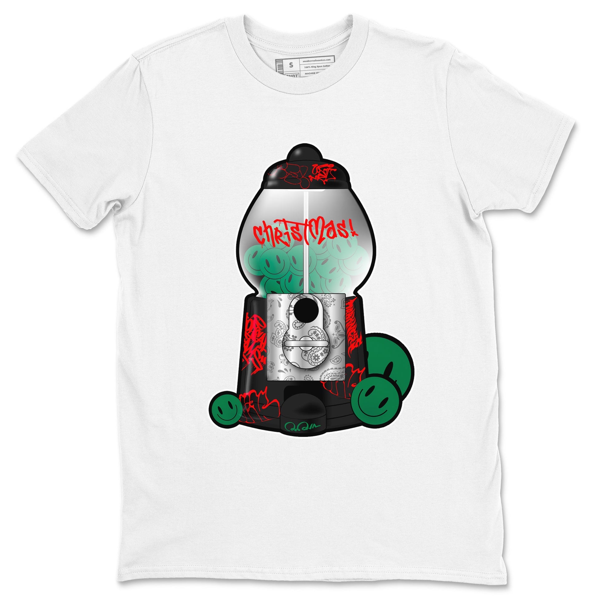 2s Christmas X-mas gift shirt to match jordans Gumball Machine sneaker tees Air Jordan 2 Christmas SNRT Sneaker Release Tees Unisex White 2 T-Shirt