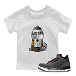 Air Jordan 3 Fear shirt to match jordans Gumball Machine sneaker tees Graffiti AJ3 Fear SNRT Sneaker Release Tees Baby Toddler White 1 T-Shirt