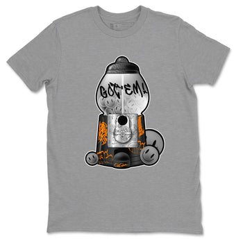 Air Jordan 3 Fear shirt to match jordans Gumball Machine sneaker tees Graffiti AJ3 Fear SNRT Sneaker Release Tees Unisex Heather Grey 2 T-Shirt