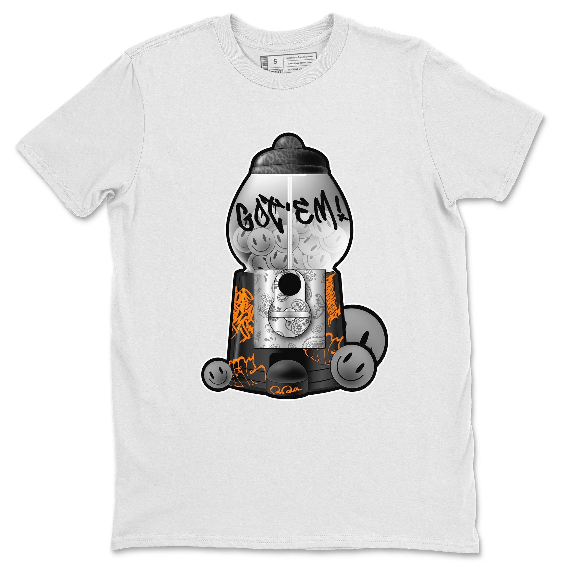 Air Jordan 3 Fear shirt to match jordans Gumball Machine sneaker tees Graffiti AJ3 Fear SNRT Sneaker Release Tees Unisex White 2 T-Shirt