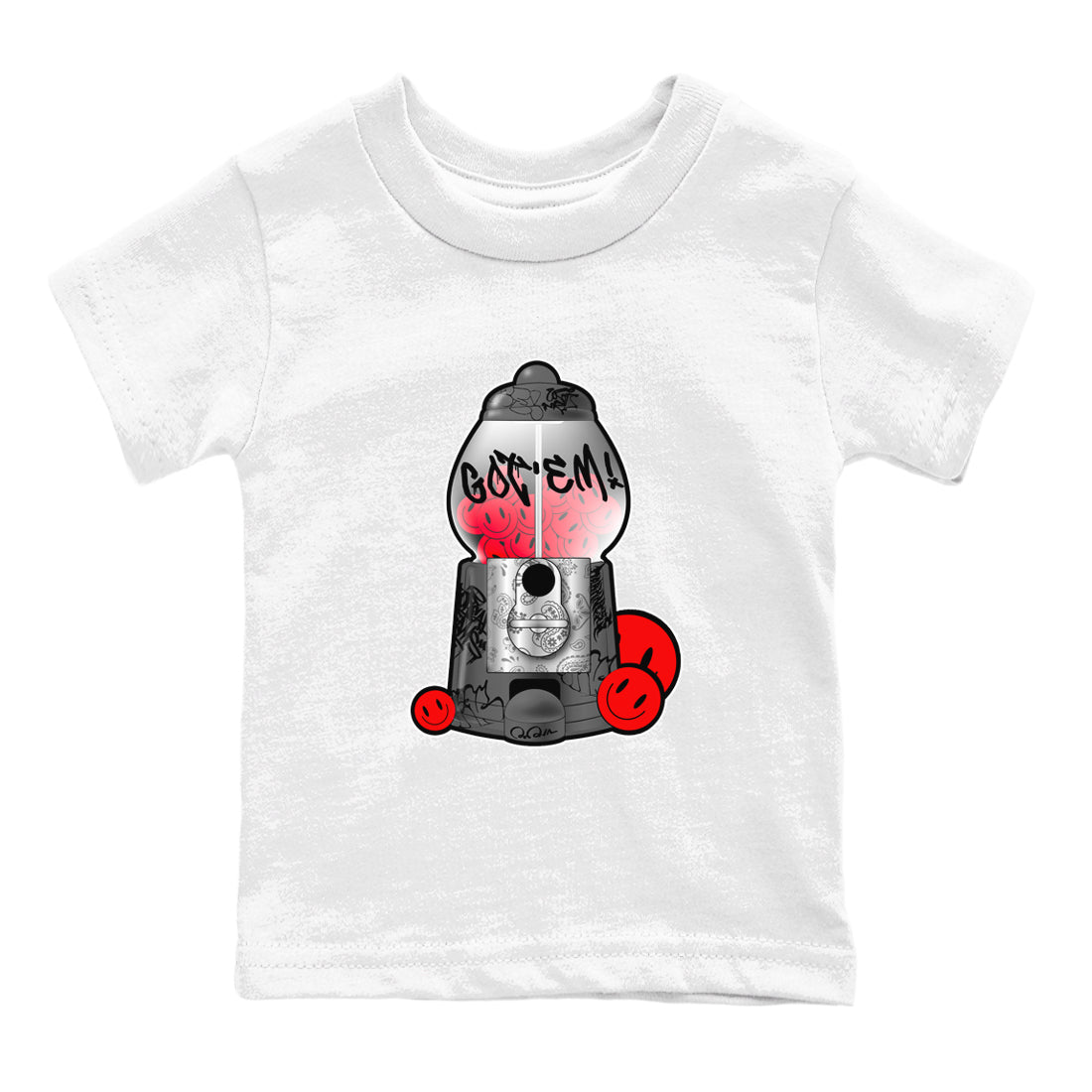 4s Bred Reimagined shirt to match jordans Gumball Machine sneaker tees Air Jordan 4 Bred Reimagined SNRT Sneaker Release Tees Baby Toddler White 2 T-Shirt