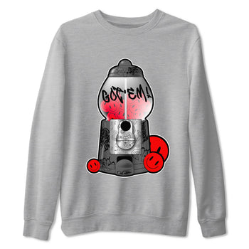 4s Bred Reimagined shirt to match jordans Gumball Machine sneaker tees Air Jordan 4 Bred Reimagined SNRT Sneaker Release Tees Unisex Heather Grey 2 T-Shirt