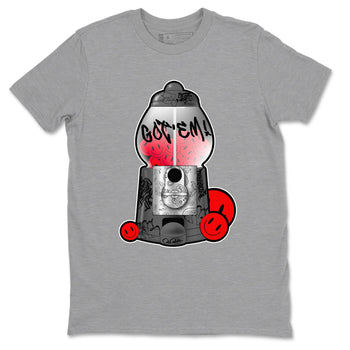 4s Bred Reimagined shirt to match jordans Gumball Machine sneaker tees Air Jordan 4 Bred Reimagined SNRT Sneaker Release Tees Unisex Heather Grey 2 T-Shirt