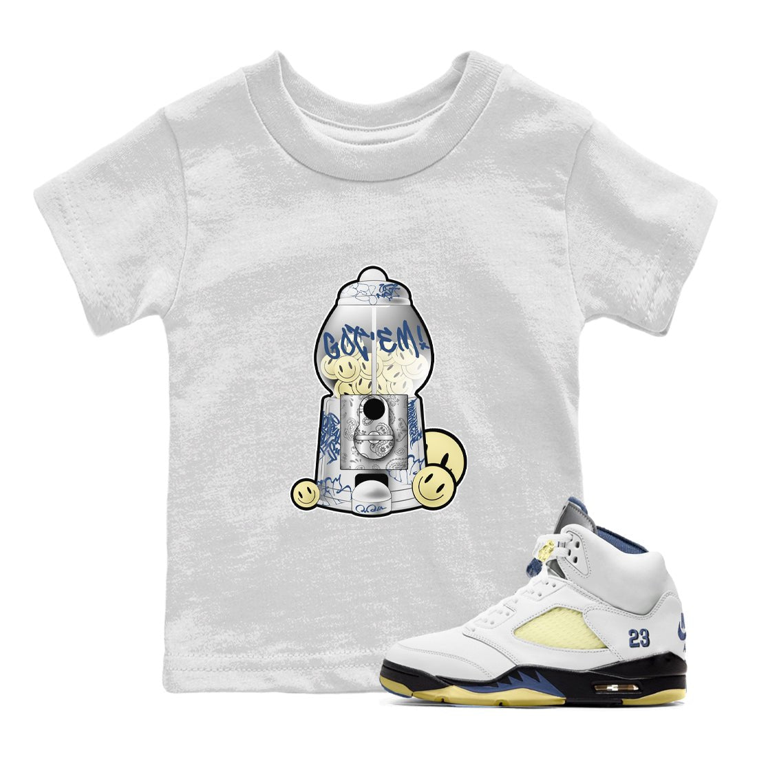 Air Jordan 5 A Ma Maniere x Photon Dust shirt to match jordans Gumball Machine sneaker tees Jordan 5 A Ma Maniere "Dawn" SNRT Sneaker Release Tees Baby Toddler White 1 T-Shirt