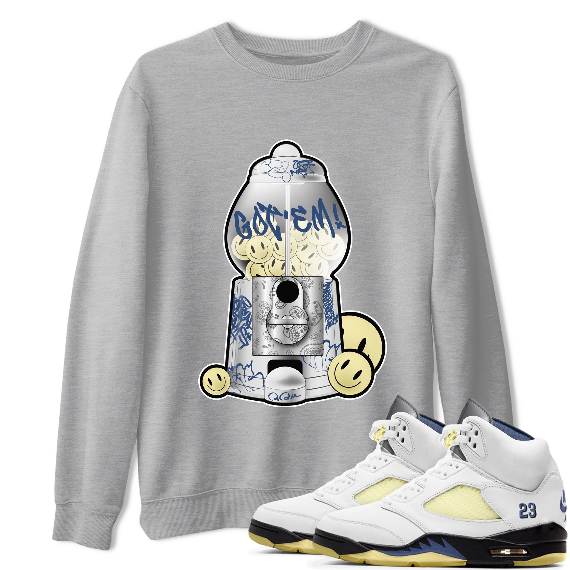 Air Jordan 5 A Ma Maniere x Photon Dust shirt to match jordans Gumball Machine sneaker tees Jordan 5 A Ma Maniere "Dawn" SNRT Sneaker Release Tees Unisex Heather Grey 1 T-Shirt