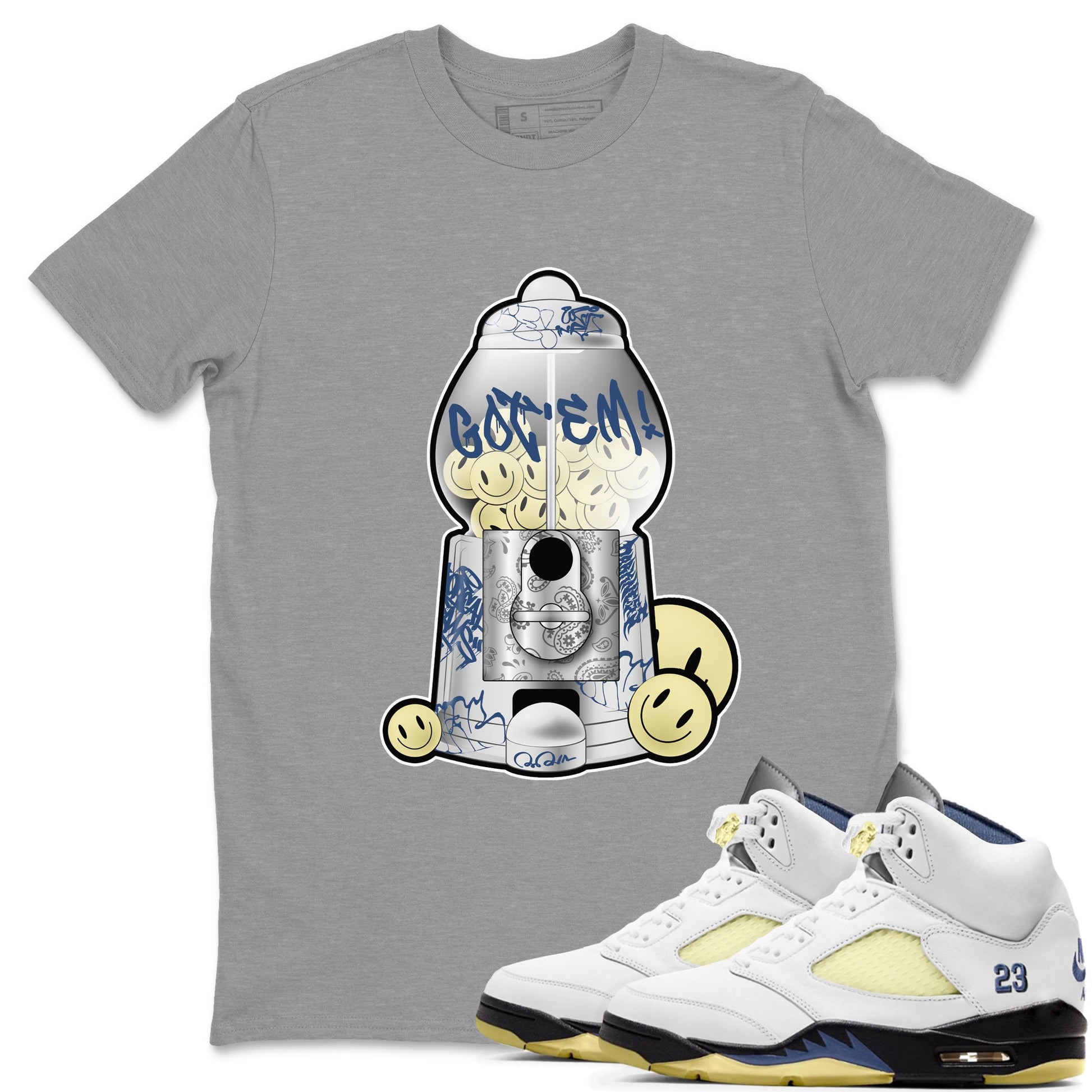 Air Jordan 5 A Ma Maniere x Photon Dust shirt to match jordans Gumball Machine sneaker tees Jordan 5 A Ma Maniere "Dawn" SNRT Sneaker Release Tees Unisex Heather Grey 1 T-Shirt