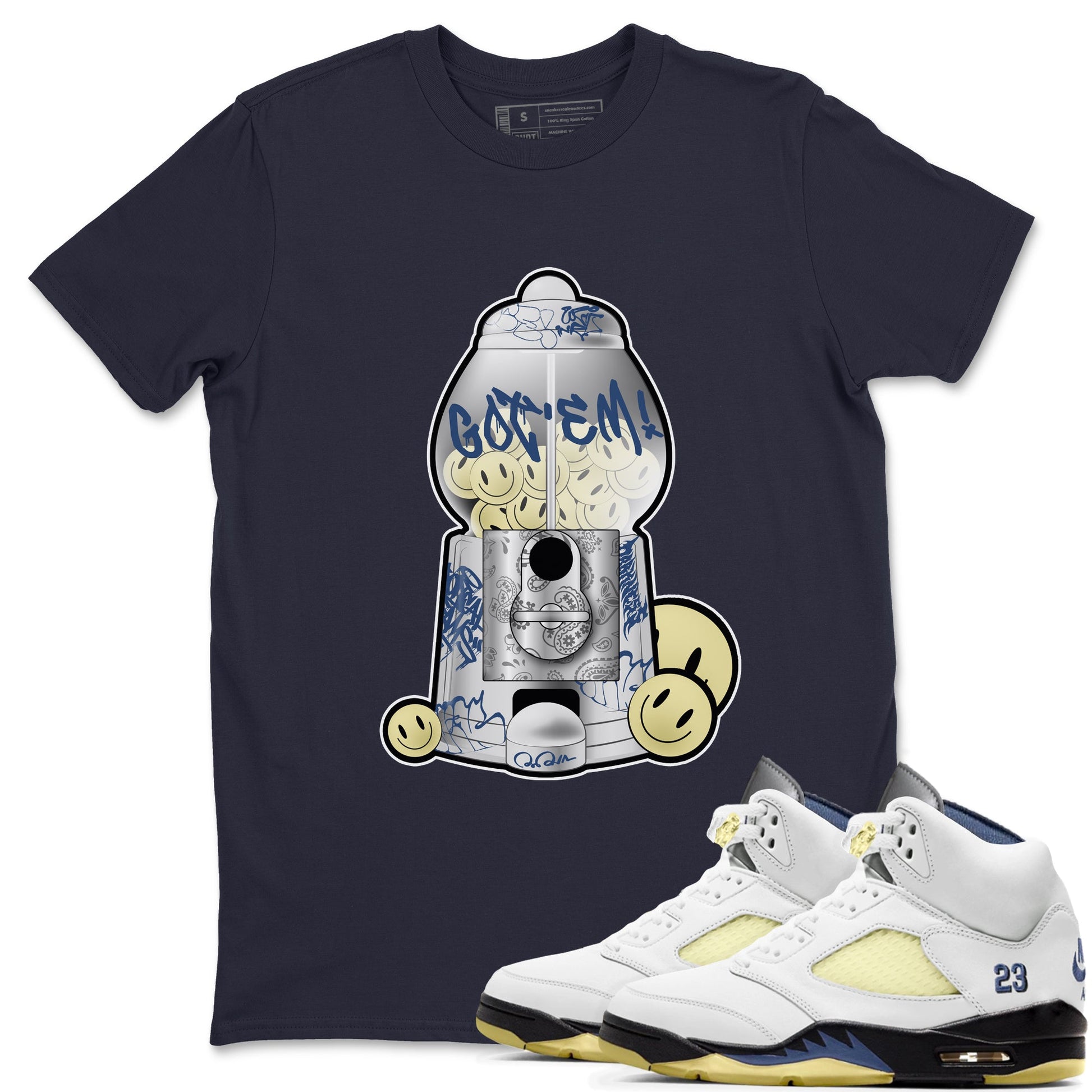 Air Jordan 5 A Ma Maniere x Photon Dust shirt to match jordans Gumball Machine sneaker tees Jordan 5 A Ma Maniere "Dawn" SNRT Sneaker Release Tees Unisex Navy 1 T-Shirt