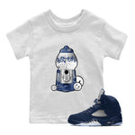 Air Jordan 5 Georgetown shirt to match jordans Gumball Machine sneaker tees Graffiti AJ5 Georgetown SNRT Sneaker Release Tees Baby Toddler White 1 T-Shirt