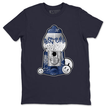 Air Jordan 5 Georgetown shirt to match jordans Gumball Machine sneaker tees Graffiti AJ5 Georgetown SNRT Sneaker Release Tees Unisex Navy 2 T-Shirt