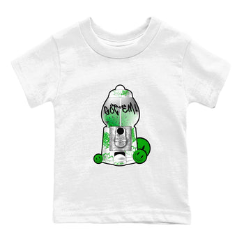 5s Lucky Green shirt to match jordans Gumball Machine sneaker tees Air Jordan 5 Lucky Green SNRT Sneaker Release Tees Baby Toddler White 2 T-Shirt
