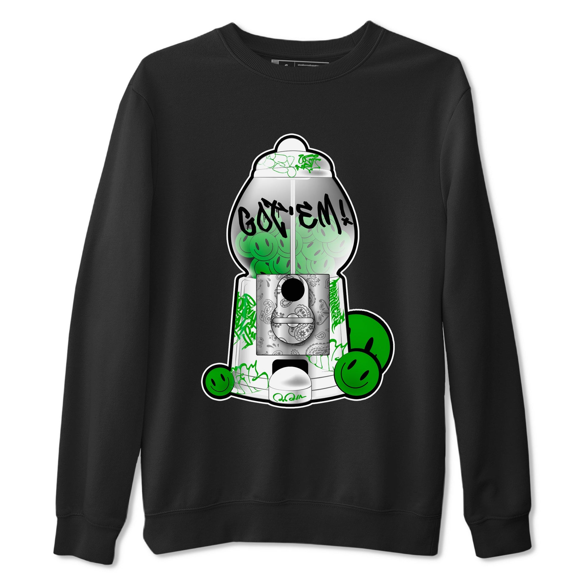 5s Lucky Green shirt to match jordans Gumball Machine sneaker tees Air Jordan 5 Lucky Green SNRT Sneaker Release Tees Unisex Black 2 T-Shirt