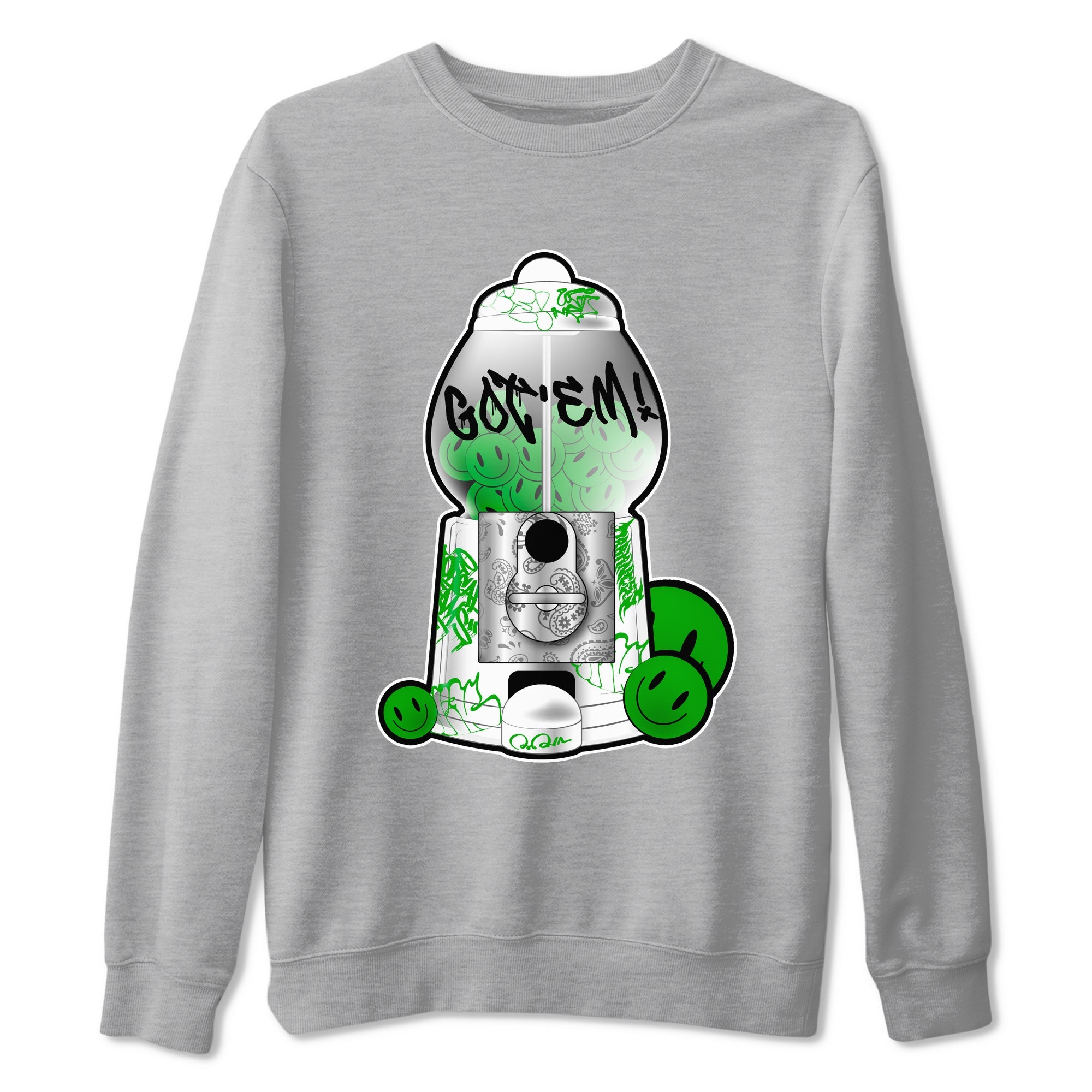 5s Lucky Green shirt to match jordans Gumball Machine sneaker tees Air Jordan 5 Lucky Green SNRT Sneaker Release Tees Unisex Heather Grey 2 T-Shirt