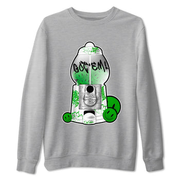 5s Lucky Green shirt to match jordans Gumball Machine sneaker tees Air Jordan 5 Lucky Green SNRT Sneaker Release Tees Unisex Heather Grey 2 T-Shirt