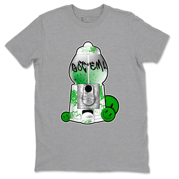 5s Lucky Green shirt to match jordans Gumball Machine sneaker tees Air Jordan 5 Lucky Green SNRT Sneaker Release Tees Unisex Heather Grey 2 T-Shirt