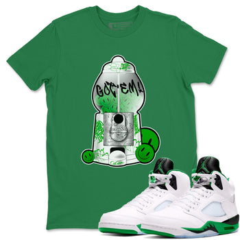 5s Lucky Green shirt to match jordans Gumball Machine sneaker tees Air Jordan 5 Lucky Green SNRT Sneaker Release Tees Unisex Kelly Green 1 T-Shirt