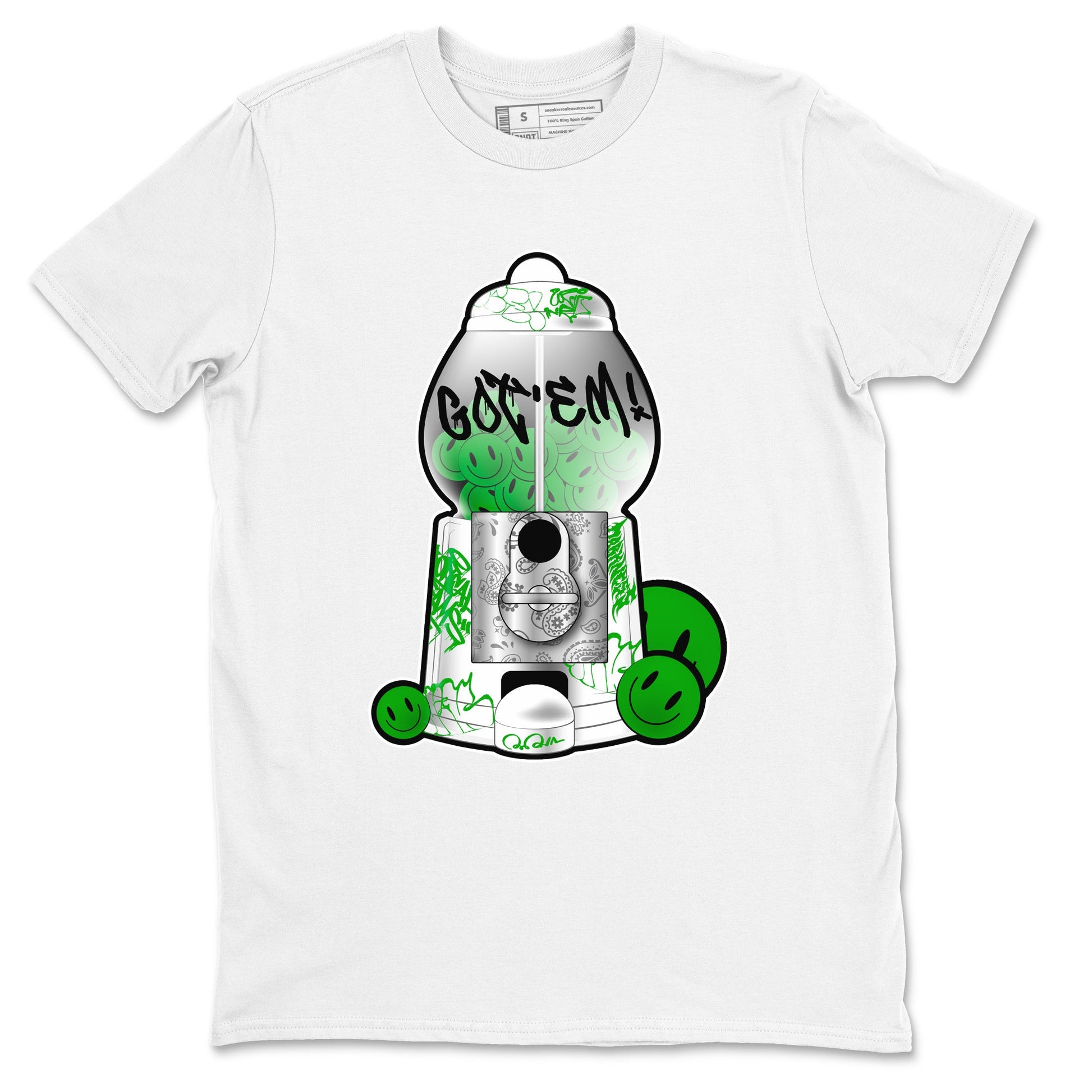 5s Lucky Green shirt to match jordans Gumball Machine sneaker tees Air Jordan 5 Lucky Green SNRT Sneaker Release Tees Unisex White 2 T-Shirt