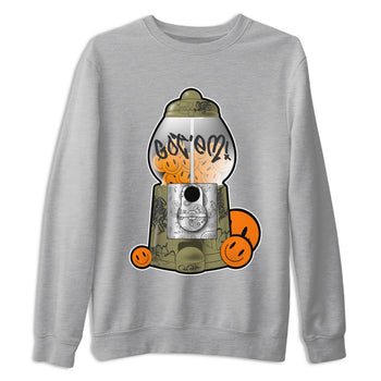 5s Olive shirt to match jordans Gumball Machine sneaker tees Air Jordan 5 Olive SNRT Sneaker Release Tees unisex cotton Heather Grey 2 crew neck shirt