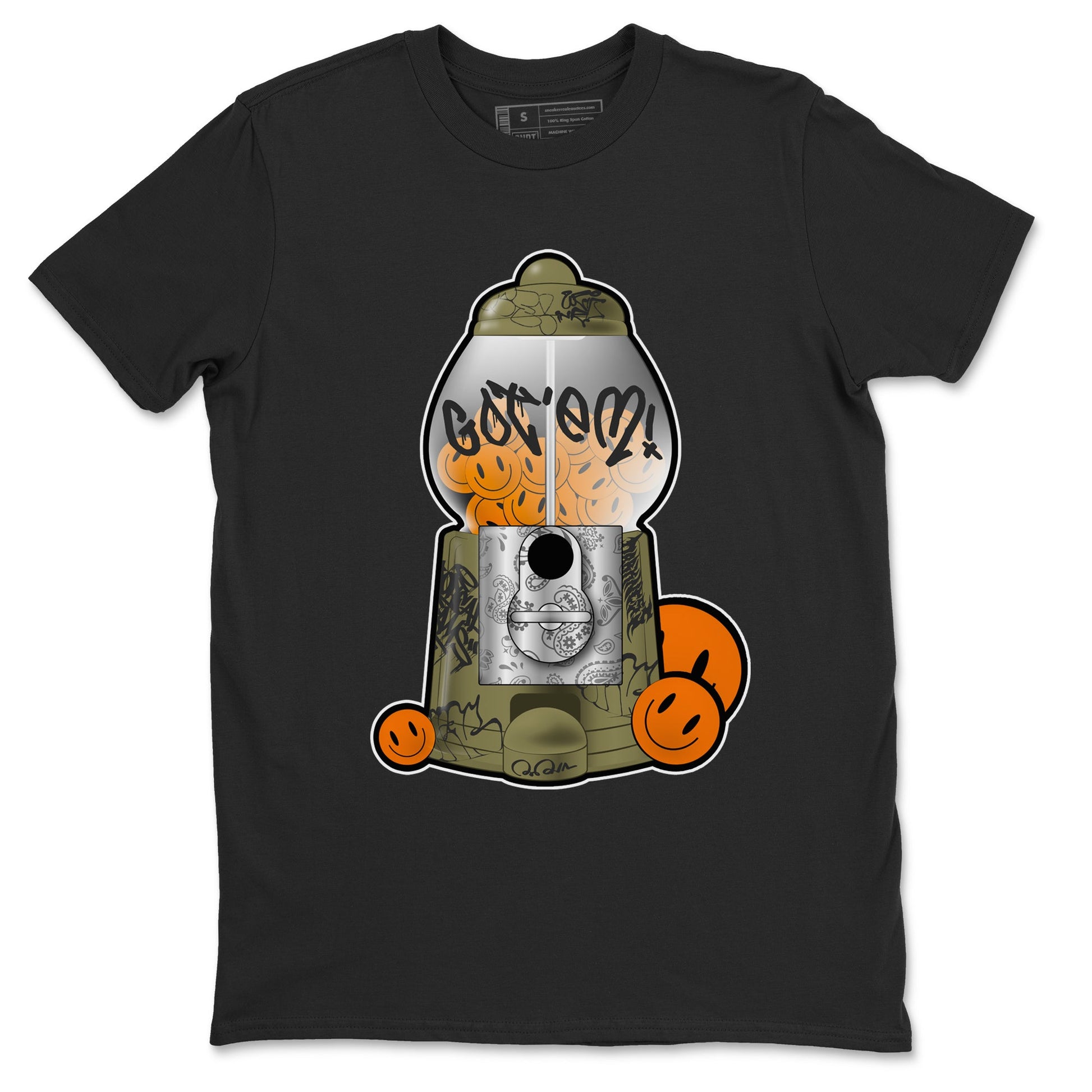 5s Olive shirt to match jordans Gumball Machine sneaker tees Air Jordan 5 Olive SNRT Sneaker Release Tees unisex cotton Black 2 crew neck shirt
