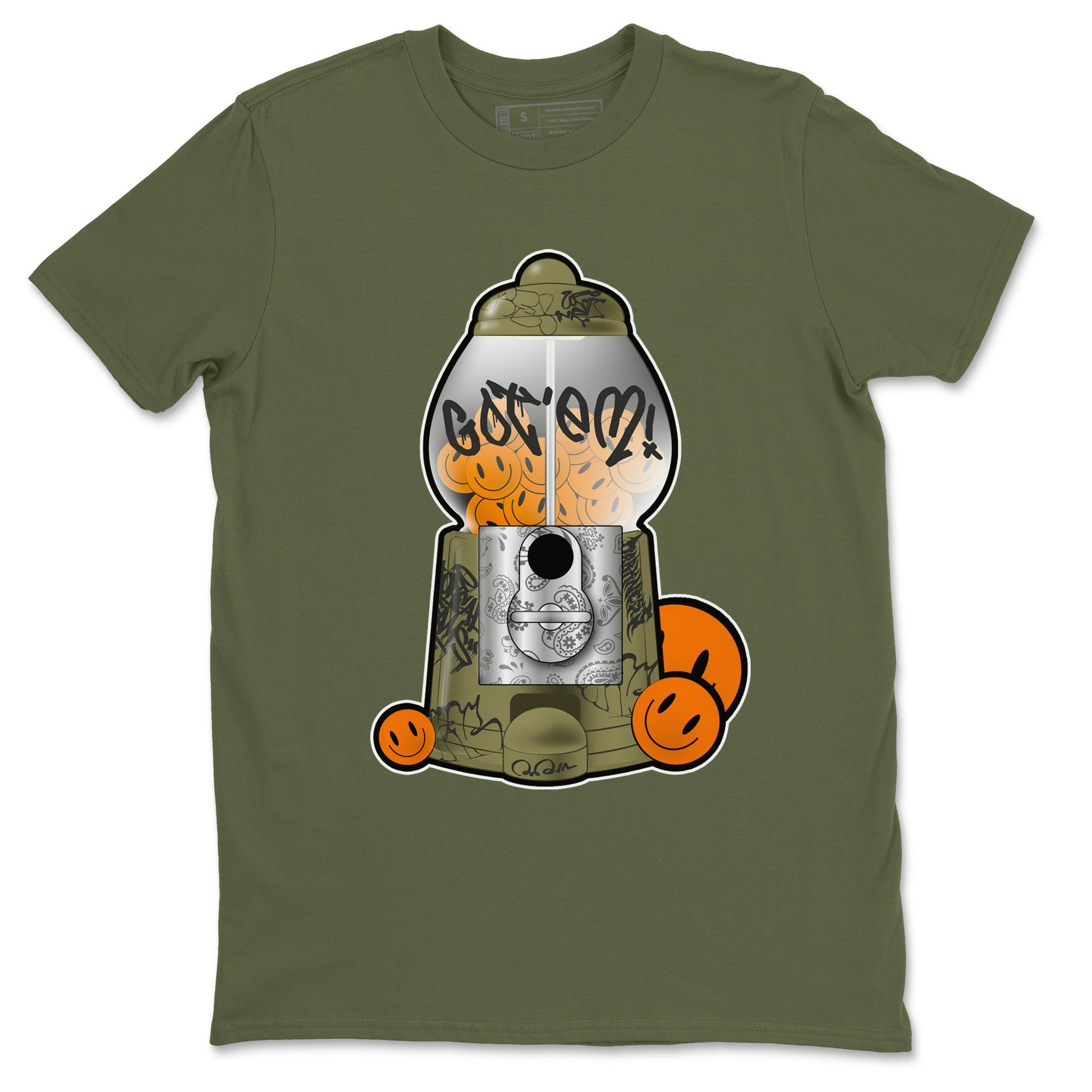 5s Olive shirt to match jordans Gumball Machine sneaker tees Air Jordan 5 Olive SNRT Sneaker Release Tees unisex cotton Military Green 2 crew neck shirt