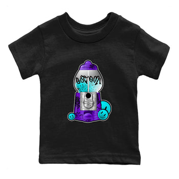 Air Jordan 6 Aqua shirt to match jordans Gumball Machine sneaker tees Graffiti AJ6 Aqua SNRT Sneaker Release Tees Baby Toddler Black 2 T-Shirt