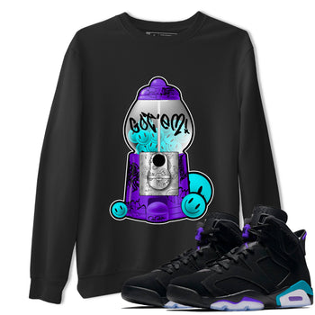 Air Jordan 6 Aqua shirt to match jordans Gumball Machine sneaker tees Graffiti AJ6 Aqua SNRT Sneaker Release Tees Unisex Black 1 T-Shirt