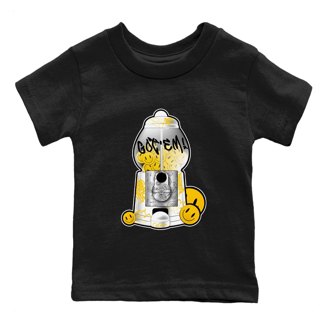 Air Jordan 6 Yellow Ochre shirt to match jordans Gumball Machine sneaker tees AJ6 Yellow Ochre SNRT Sneaker Release Tees Baby Toddler Black 2 T-Shirt