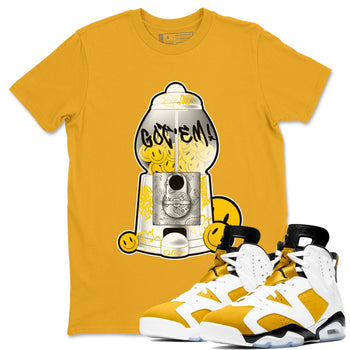 Air Jordan 6 Yellow Ochre shirt to match jordans Gumball Machine sneaker tees AJ6 Yellow Ochre SNRT Sneaker Release Tees Unisex Gold 1 T-Shirt